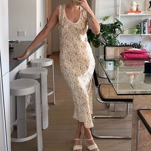 Heavy Manners Cherry St Silk Dress S (sold out colorway!)